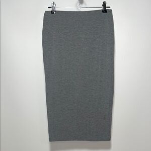 Gray Midi casual Pencil Skirt